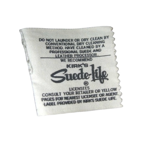 Vintage 70's Kirks Suede Leather Jacket  Camel Trench Coat Retro ALT Spy egirl - Picture 14 of 16